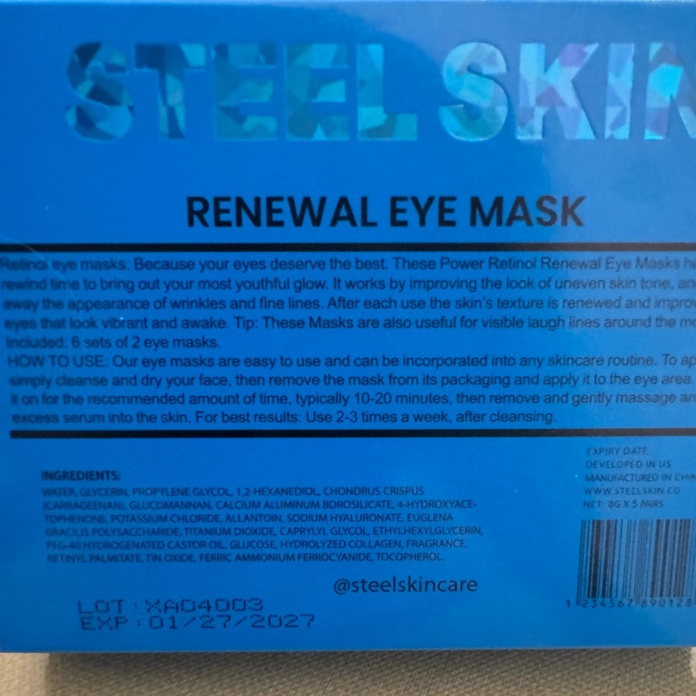 Steel Renewal Mask with Retinol